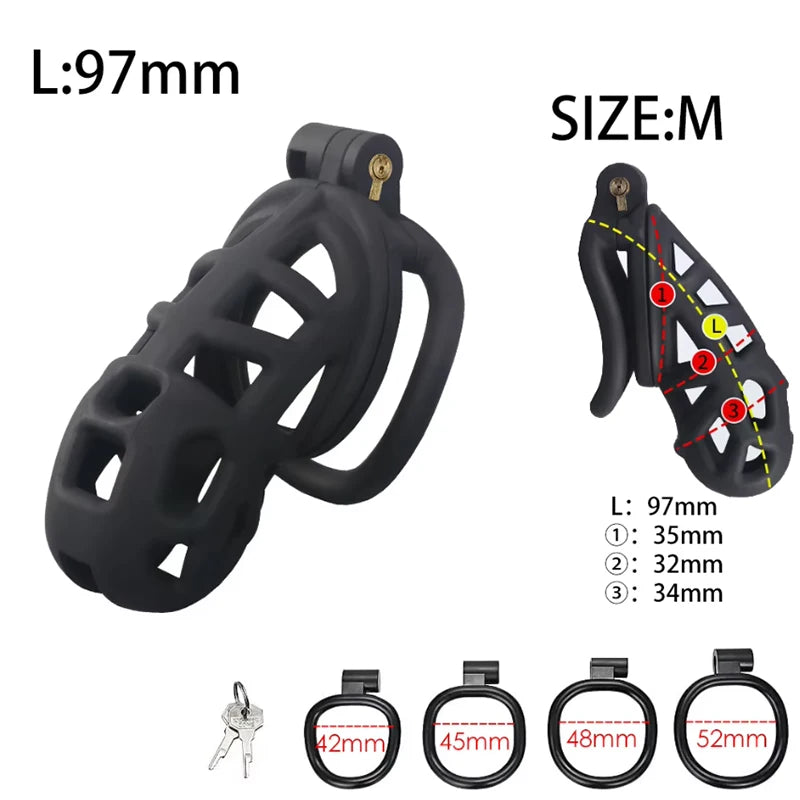 Sex Toys for Men Adult Hot Sale Waist Belt Male Chastity Cock Cage Penis Sleeve Cockrings Erotic Urethral Lock BDSM Bondage Sex